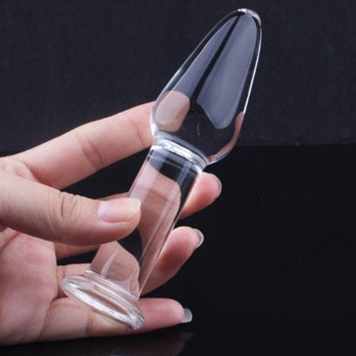 Free Shipping Pyrex Crystal Glass Butt Plug Crystal Peni