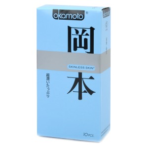 Okamoto Super Lubrication Natural Latex Premium Condoms - Pink (10-Piece Pack)