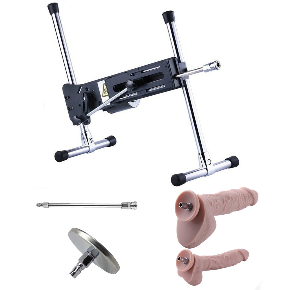 Automatic Sex Love Machine For Couple With Realistic Dildo, Adult Massage Machine Gun With Thrusting Speed Control