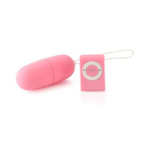 Novelty MP3 Remote Control Vibrating Bullet Egg Pink