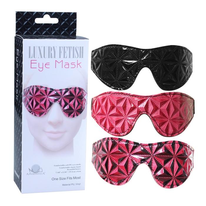 Luxury Fetish Eye Mask Diamond Soft Leather