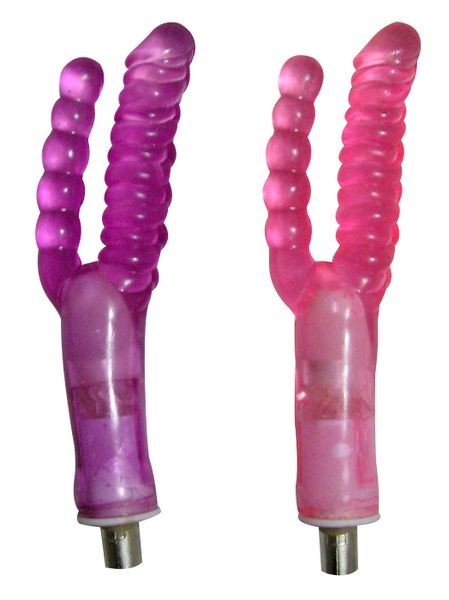 Double Dong Dildo Masturbator, Double Head Realistic Dildo, Vaginal and Anal Pleasure, Sex Machine Accessories, Adult Products