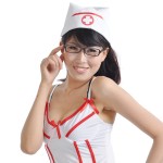 Naughty Night Cosplay Nurse Lingerie Clothes Dress Costume Set 3 Piece