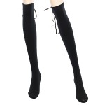 Sexy Spandex Boots Style Stockings - Thick/Black