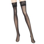 Ultrathin Sexy Spandex Stockings with Lace Assorted