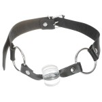 Stainless Steel Mouth O-Ring Lock Harness with Crystal Ball