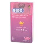 Bond007 Ultra-Thin 0.05mm Ribbed Natural Latex Condom (Banana Scent / 12-Pack)
