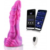Vibrating Dildo, Wildolo APP/Remote/Key 3 in 1 Control Anal Dildo, Flexible Dragon Dildo with 10 Vibration Modes & Wireless APP Control, Rechargeable Adult Sex Toy for Couple and Women
