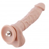 6.9" Original Silicone Dildo for Hismith Sex Machine with KlicLok Connector, 6.3" Insertable Length