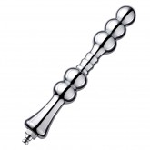 8.2” Metal Bead Anal Dildo, Smooth Aluminium Anal Wand with KlicLok System for Premium Sex Machine