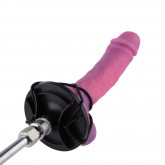 Hismith Suction Cup Adapter for Non-suction Dildos, with 2 Pair Rubber Bands