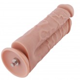 8.3" Two Cocks One Hole Double Dildo For Premium Sex Machine