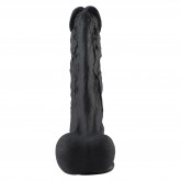 Hismith 12.4 Inches Black Super Huge Silicone Dildo for Hismith Premium Sex Machine