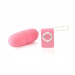 Novelty MP3 Remote Control Vibrating Bullet Egg Pink