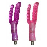 Double Dong Dildo Masturbator, Double Head Realistic Dildo, Vaginal and Anal Pleasure, Sex Machine Accessories, Adult Products