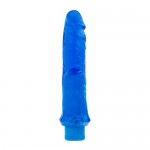 Trinity Vibes The 8" Jelly Dildo Vibrator, Blue