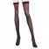 Sexy Spandex Bow Pattern Stockings - Black + Red