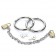 Intimate Love-Cuff Stainless Steel Handcuffs with Keys & Locks