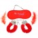 Soft Fluffy Feathers Romantic Love-Cuffs + Eyeshade + Feathers Set - Red