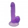 7.5 inch Realistic Dildo Natural with a Suction Cup Base - Purple